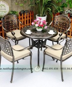 Bộ bàn ghế nhôm đúc cao cấp