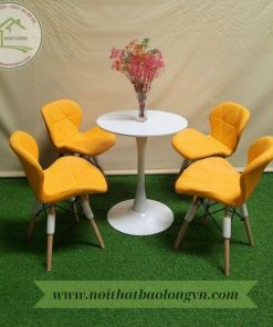Bộ bàn ghế nệm da tam giác