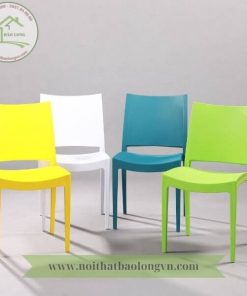 Ghế nhựa đúc cao cấp nhiều màu