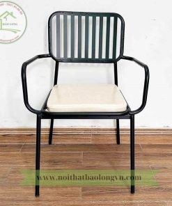 Ghế cafe sắt nệm sân vườn