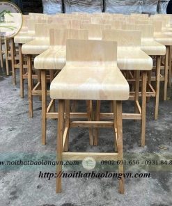 Ghế bar gỗ cao su Bảo Long