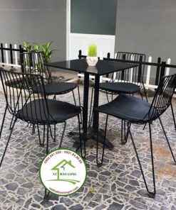 Bộ bàn ghế sắt cafe Bảo Long