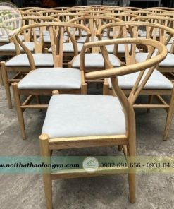 Alternative view of Ghế Wishbone mặt nệm Bảo Long