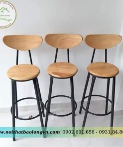 Ghế bar gỗ chân sắt