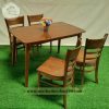 Bộ bàn ăn cabin gỗ 4 ghế