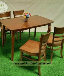 Bộ bàn ăn cabin gỗ 4 ghế