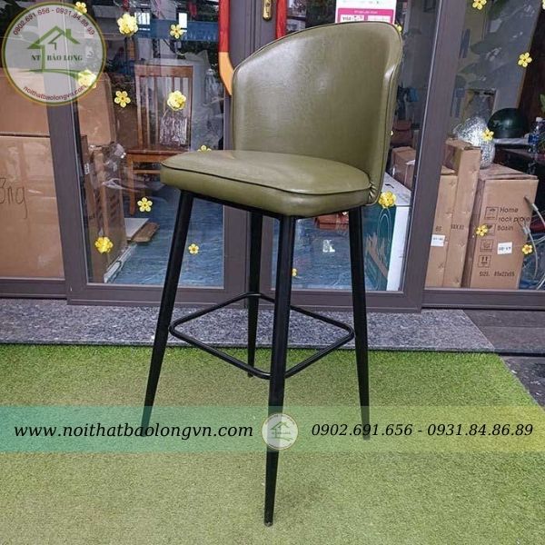 Ghế quầy bar nệm da - Ảnh 3