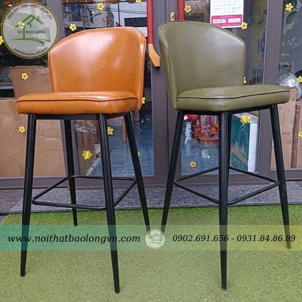 Ghế quầy bar nệm da - Ảnh 6