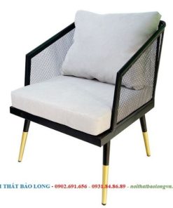 Sofa cafe sắt khung lưới