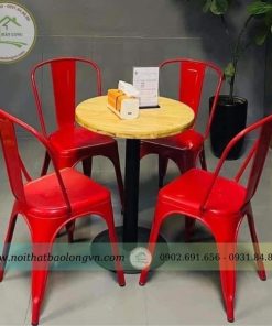 Ghế cafe Tolix thấp nhập khẩu