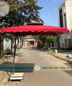 Dù lệch tâm vuông 2 tầng màu đỏ