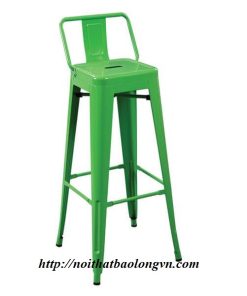 Ghế tolix bar có tựa màu xanh lá