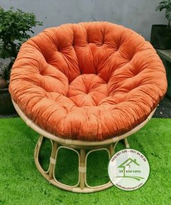 Ghế papasan mây nệm nhung