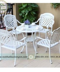 Bộ bàn ghế nhôm đúc BL02