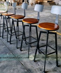 Alternative view of Ghế bar cafe sắt sơn tĩnh điện