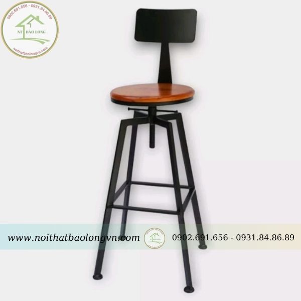 Ghế bar cafe sắt sơn tĩnh điện - Ảnh 4