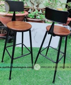 Ghế quầy bar chân sắt sơn tĩnh điện