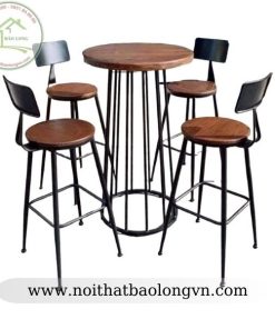 Bộ bàn ghế quầy bar cafe