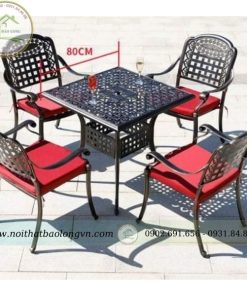 Bộ bàn ghế nhôm đúc BL04
