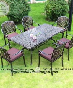 Bộ bàn ghế nhôm đúc sân vườn BL11