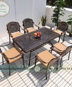 Bộ bàn ghế nhôm đúc nhập khẩu BL08