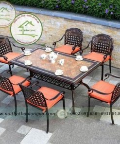 Bộ bàn ghế ăn sân vườn biệt thự BL07
