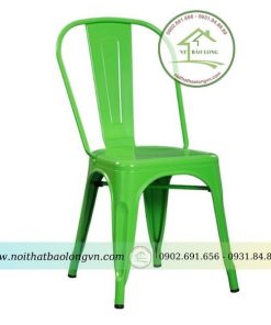 Ghế sắt cafe tolix màu xanh lá
