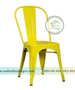 Ghế sắt cafe tolix A màu vàng