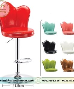 Ghế quầy bar chân xoay nệm da