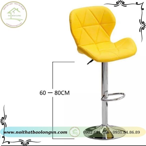 Ghế quầy bar nệm da tam giác - Ảnh 4
