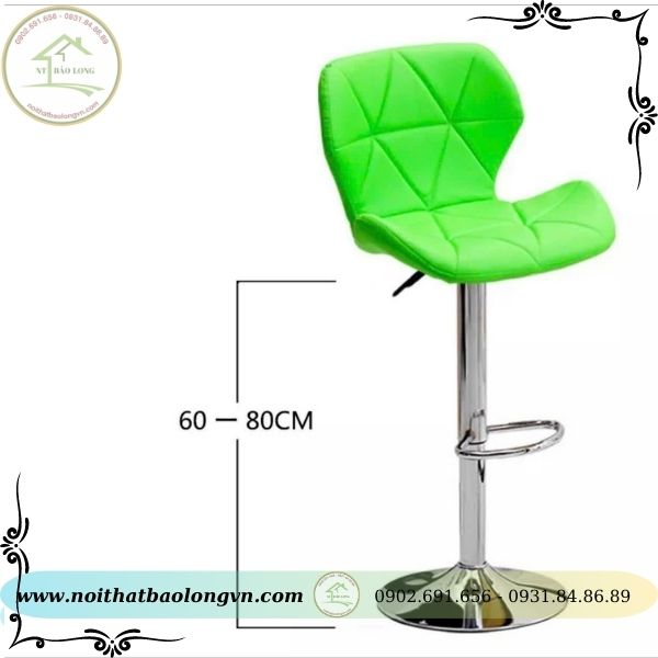 Ghế quầy bar nệm da tam giác - Ảnh 5