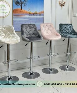 Ghế quầy bar nệm nhung - Ảnh 3