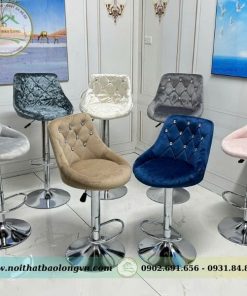 Ghế quầy bar nệm nhung - Ảnh 5