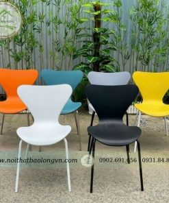 Ghế cafe nhựa Thiên Nga nhiều màu