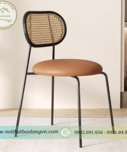 Ghế cafe nệm tựa lưng mây
