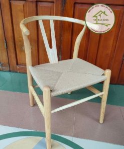 Ghế gỗ cafe đan dây