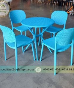 Alternative view of Bộ bàn ghế cafe full nhựa