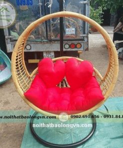 Alternative view of Xích đu mây nhựa hình tròn