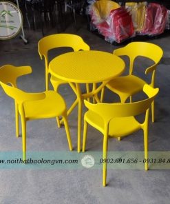 Alternative view of Bộ bàn cafe nhựa tròn 60