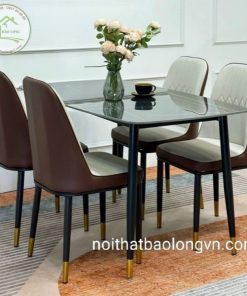 Bộ bàn ăn 4 ghế Monet không tay
