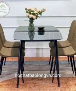 Bộ bàn ăn nhập khẩu 4 ghế nệm