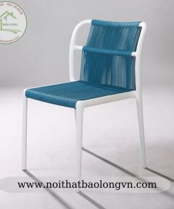 Ghế nhựa đan dây không tay