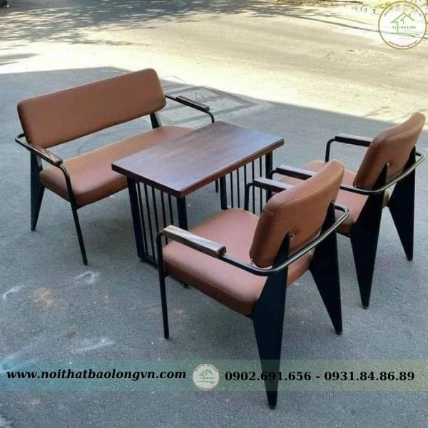 Bộ sofa cafe Napa nệm simili