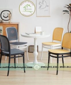 Bộ bàn ghế cafe nhựa