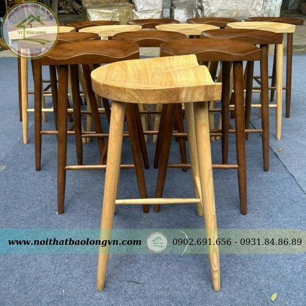 Ghế bar decor gỗ Bảo Long - Ảnh 2