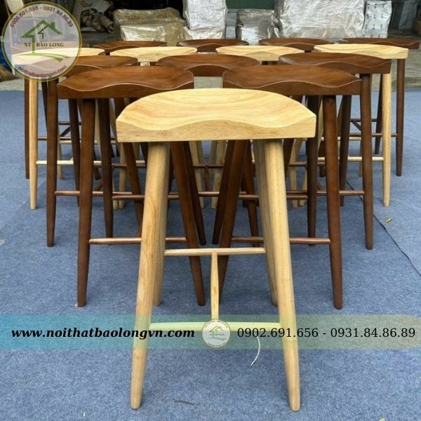 Ghế bar decor gỗ Bảo Long - Ảnh 3