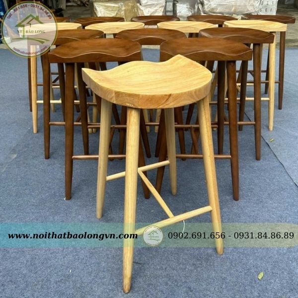 Ghế bar decor gỗ Bảo Long - Ảnh 4