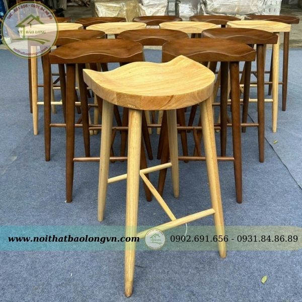 Ghế bar decor gỗ Bảo Long - Ảnh 5