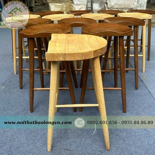 Ghế bar decor gỗ Bảo Long - Ảnh 6