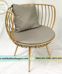 Ghế decor khung vàng đồng